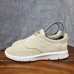 Vans Ultracush Lite Shoes Women's 6 Beige Suede Leather Lace Up Low Top Sneakers